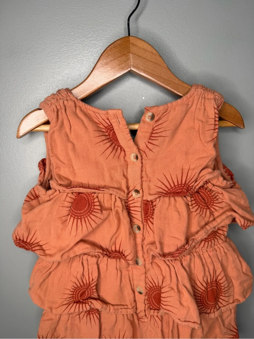 Kate Quinn Organic Cotton Sun Print Ruffle One Piece
